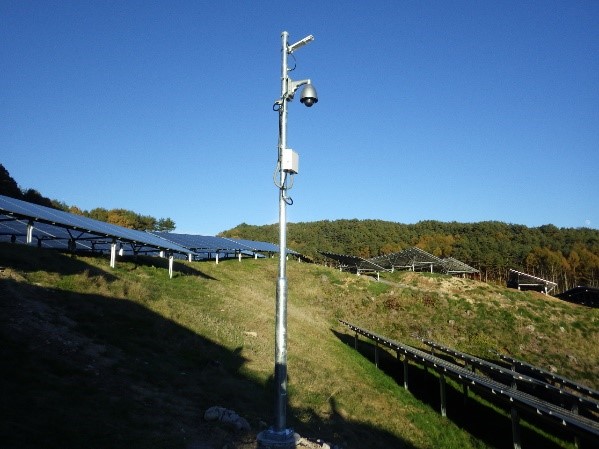 B地区太陽光発電所設備監視カメラシステム